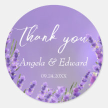 Lavender Paarse Florals Wedding