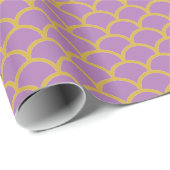 LAVENDER PAARSE GOLD BIRTHDAG WEDDING WRAP CADEAUPAPIER (Rol Hoek)