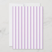 Lavender Paarse Gray Nautical Wedding Uitnodiging (Achterkant)