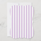 Lavender Paarse Gray Nautical Wedding Uitnodiging (Achterkant)