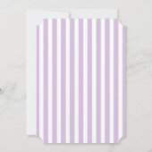 Lavender Paarse Gray Nautical Wedding Uitnodiging (Achterkant)