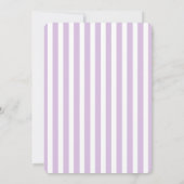 Lavender Paarse Gray Nautical Wedding Uitnodiging (Achterkant)