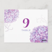 Lavender Paarse Hydrangea Weddenschappen Briefkaart (Achterkant)