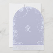 Lavender Paarse Kanji for Love Weddings Kaart (Achterkant)