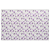 Lavender Paarse Ladybug Lady Bug Floral Flowers Stof (Yard (91,4 cm))