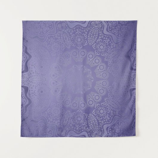 Lavender Paarse Mandala Wall Tapestry Wandkleed (Voorkant (horizontaal))