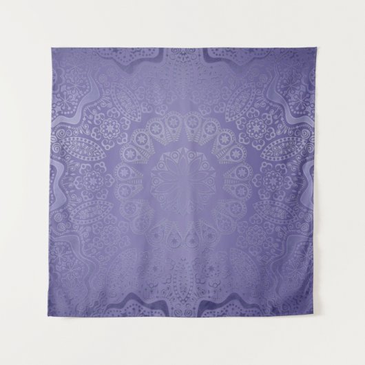 Lavender Paarse Mandala Wall Tapestry Wandkleed (Voorkant)