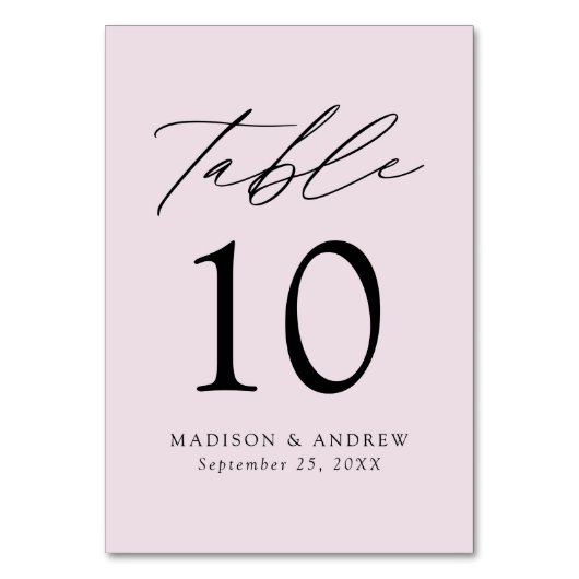 Lavender Paarse Modern Elegance Wedding Kaart (Voorkant)