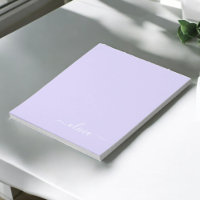 Lavender Paarse Moderne Script Meisjesachtige Mono