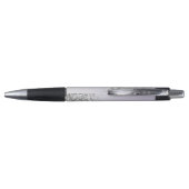 Lavender Paarse Ombre Silver Glitter Sparkle Pen (Achterkant)