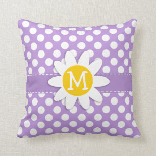 Lavender Paarse Polka Dots Kussen