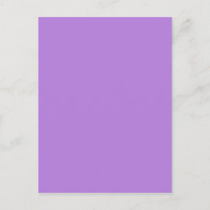 Lavender Paarse vaste kleur Briefkaart