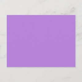 Lavender Paarse vaste kleur Briefkaart
