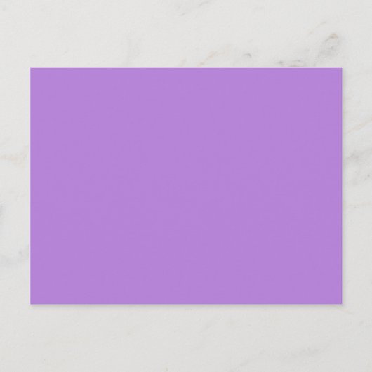 Lavender Paarse vaste kleur Briefkaart (Voorkant)