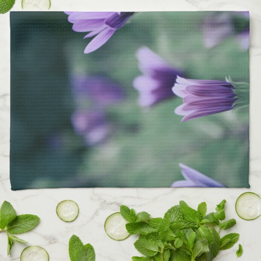 Lavender Paarse ventilator Theedoek (Gevouwen)