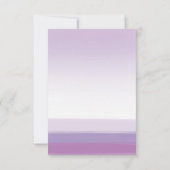 Lavender Paarse Waterverf Bruiloft RSVP Kaart (Achterkant)