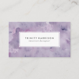 Lavender Paarse Waterverf | Chic Modern Visitekaartje