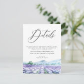 Lavender Paarse Waterverf - Lila kaart (Staand voorkant)