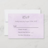 Lavender Paarse Waterverf RSVP (Voorkant)