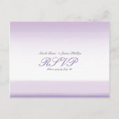 Lavender Paarse Waterverf RSVP Wedding Briefkaart (Voorkant)