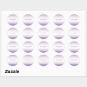 Lavender Paarse Waterverf Wedding Favor Stickers (Vel)