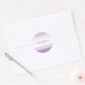 Lavender Paarse Waterverf Wedding Favor Stickers (Envelop)