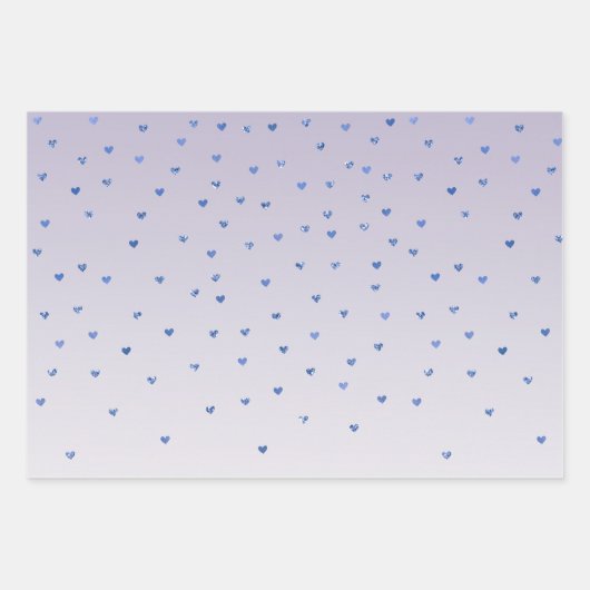 Lavender Paarse White Bokeh Confetti Inpakpapier Vel (Voorkant 2)