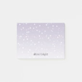 Lavender Paarse White Bokeh Confetti Post-it® Notes (Voorkant)
