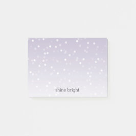 Lavender Paarse White Bokeh Confetti Post-it® Notes