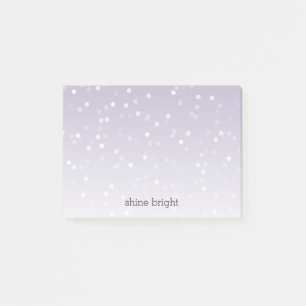 Lavender Paarse White Bokeh Confetti Post-it® Notes