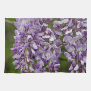 Lavender Paarse Wisteria Wildflower Vine Theedoek