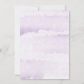 Lavender Paint Floral Bridesmaids Luncheon Invites (Achterkant)