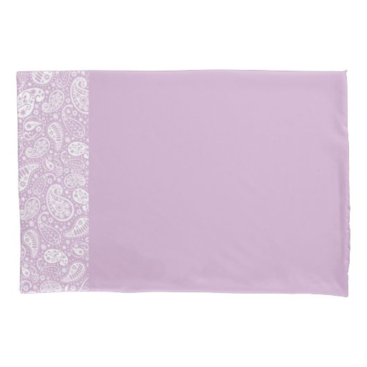 Lavender Paisley Pillowcase Kussensloop (Voorkant)