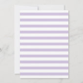 Lavender Palm Tree Wedding Save the Date (Achterkant)