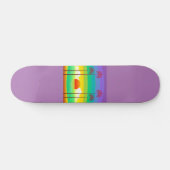 Lavender Palm Trees Summer Persoonlijk Skateboard (Horizontaal)