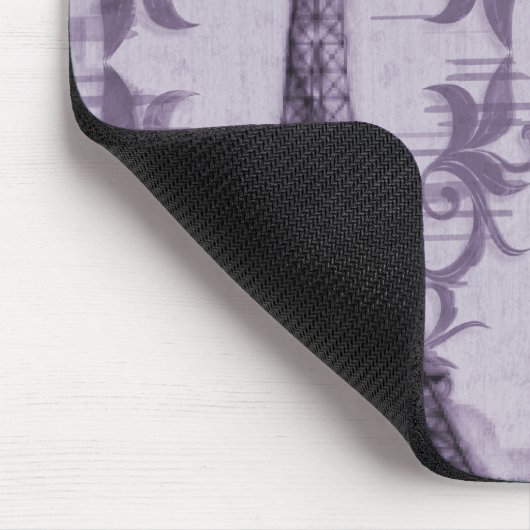 Lavender Paris Grunge Mousepad Muismat (Hoek)