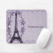 Lavender Paris Grunge Mousepad Muismat (Met muis)