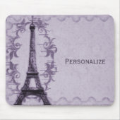 Lavender Paris Grunge Mousepad Muismat (Voorkant)