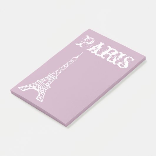Lavender Paris Post schrijft Post-it® Notes (Schuin)