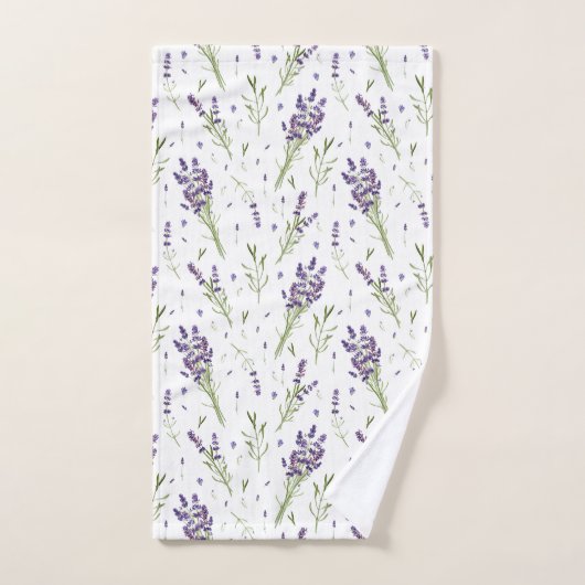 Lavender Pattern Bad Handdoek (Handdoek)