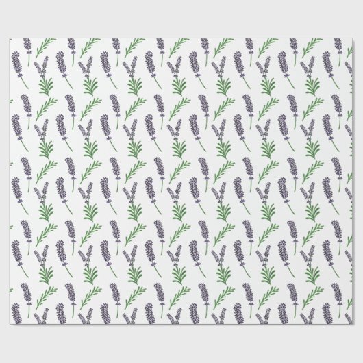 Lavender Pattern Cadeaupapier (Vlak)