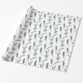 Lavender Pattern Cadeaupapier (Uitgerold)