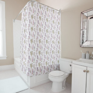Lavender Pattern Douchegordijn
