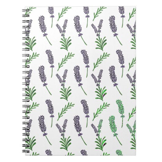 Lavender Pattern Notitieboek (Voorkant)