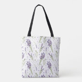 Lavender Pattern Tote Bag (Achterkant)