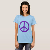Lavender Peace Sign T-shirt (Voorkant volledig)