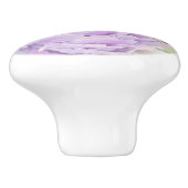 Lavender Peonies Keramische Knop (Zijkant)
