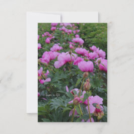 Lavender Peonies Notitiekaartje