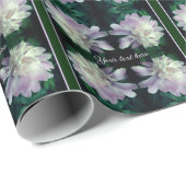 Lavender Peony Flower in Bloom Personalized Cadeaupapier (Rol Hoek)