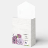 Lavender Peony Wood String of Lights Wedding Bedankdoosjes (Geopend)